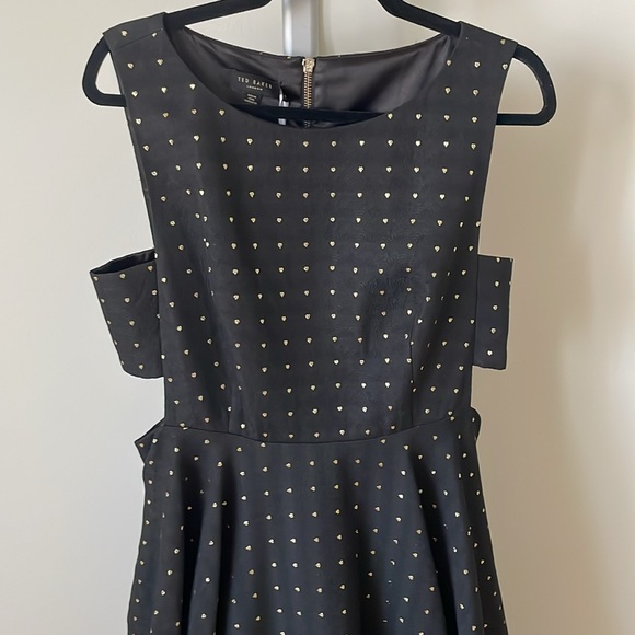 NWT Ted Baker Lysanda cut out jacquard midi dress, size EU 4/ US 10 - Picture 8 of 15